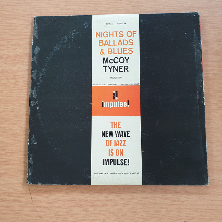 McCoy Tyner – Nights Of Ballads & Blues  ‎– Vinyl LP Record  (Fair) nbb