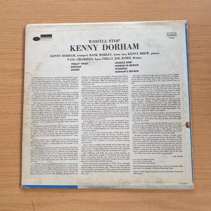 Kenny Dorham – Whistle Stop  - Vinyl LP Record  (VG)