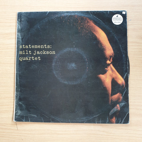 The Milt Jackson Quartet – Statements  - Vinyl LP Record  (VG) (SCD)