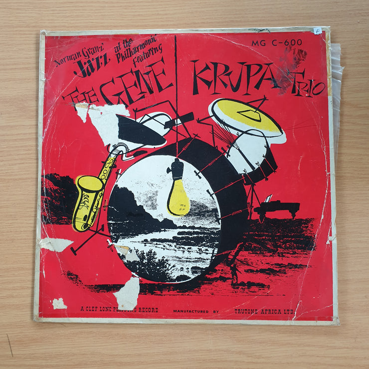 The Gene Krupa Trio – Norman Granz' Jazz At The Philharmonic  - Vinyl LP Record  (G+)