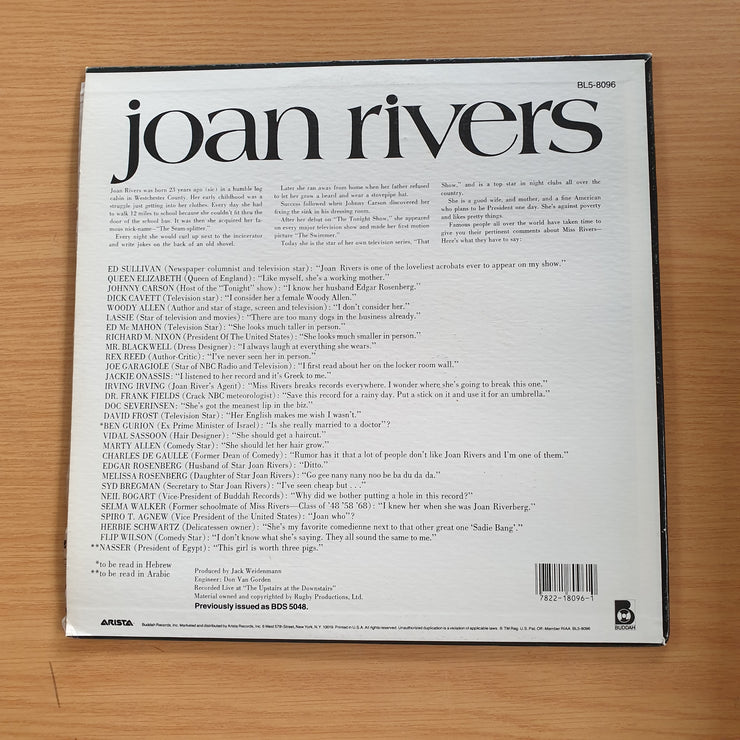 Joan Rivers – The Next To Last Joan Rivers Album - Vinyl LP Record (VG+)