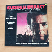 Sudden Impact And The Best Of Dirty Harry! - Lalo Schifrin & Jerry Fielding – Vinyl LP Record (VG+)