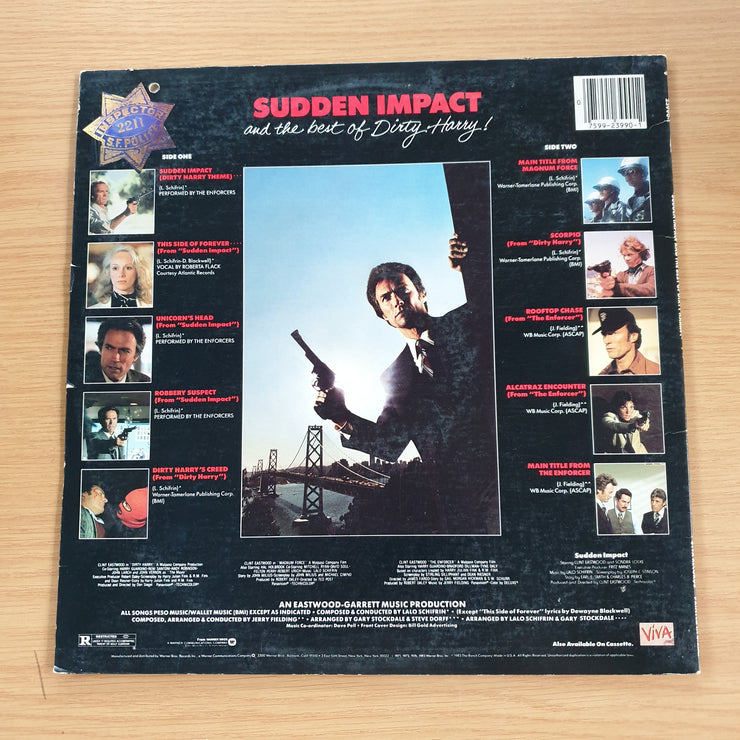 Sudden Impact And The Best Of Dirty Harry! - Lalo Schifrin & Jerry Fielding – Vinyl LP Record (VG+)