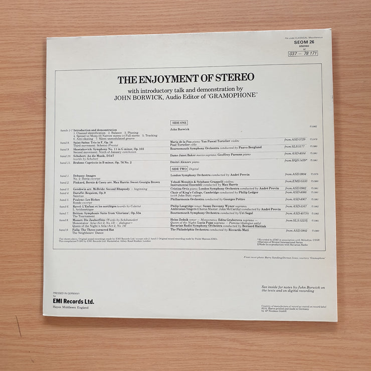 The Enjoyment Of Stereo (And How To Get The Best Out Of Your Record Playing Equipment) –  Vinyl LP Record (VG+)