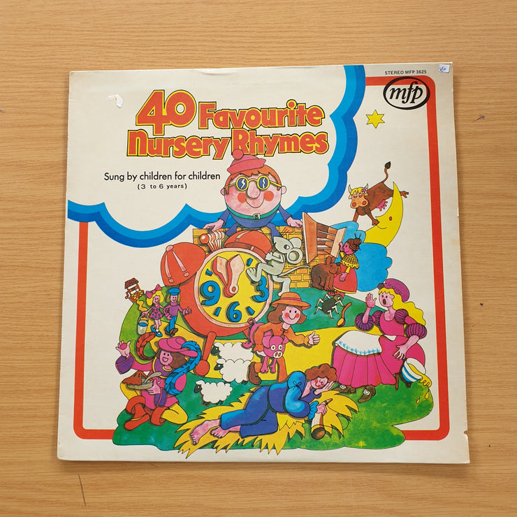 40 Favourite Nursery Rhymes sung by Children for Children - 3 to 6 years - Vinyl LP Record (VG+)