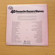 40 Favourite Nursery Rhymes sung by Children for Children - 3 to 6 years - Vinyl LP Record (VG+)