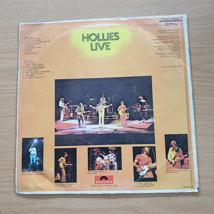 The Hollies – Hollies Live - Their Greatest Hits - Vinyl LP Record (VG+)