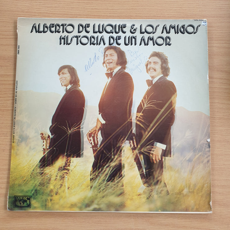 Alberto De Luque Y Los Amigos – Historia De Un Amor (Autographed) – Vinyl LP Record (VG+)