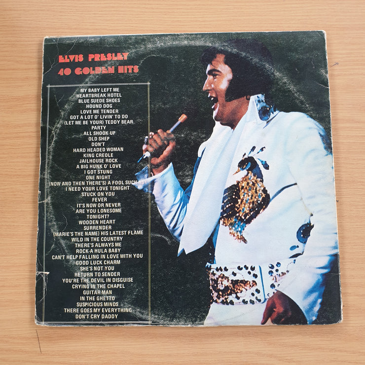 Elvis Presley ‎– 40 Golden Hits - Vinyl LP Record (G+)