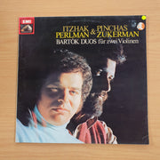 Bartók - Itzhak Perlman & Pinchas Zukerman – Duos Für Zwei Violinen – Vinyl LP Record (VG+)
