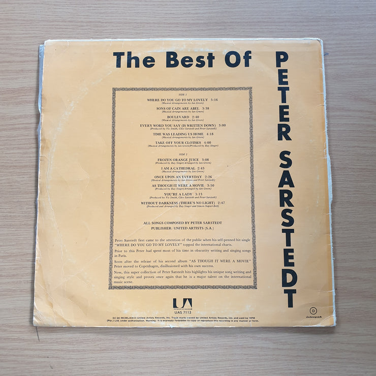 The Best Of Peter Sarstedt - Vinyl LP Record  (VG)