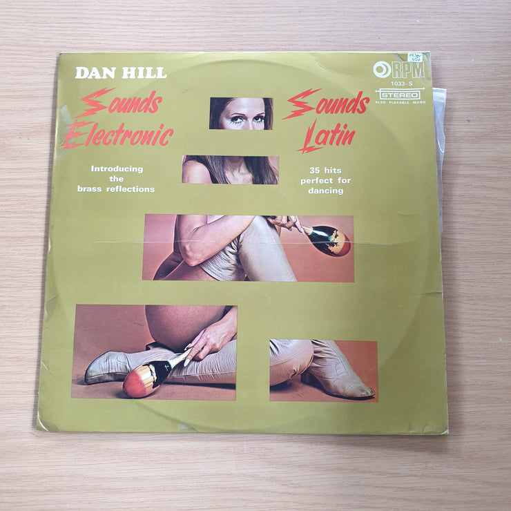 Dan Hill - Sounds Latin with Poster- Vinyl LP Record  (VG+)