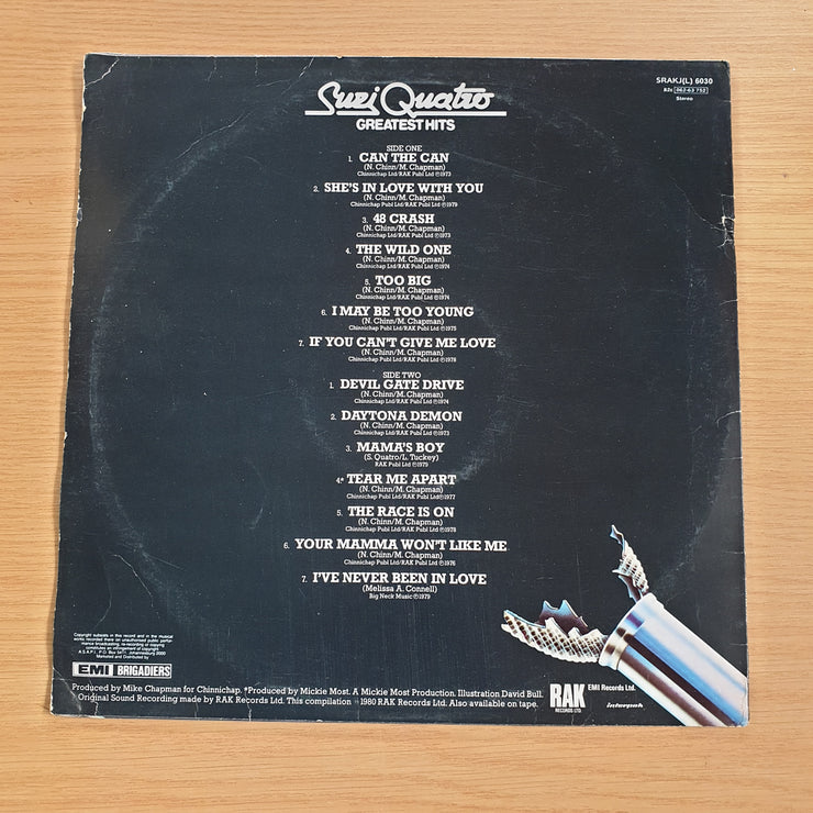 Suzi Quatro – Greatest Hits -  Vinyl LP Record  (VG)