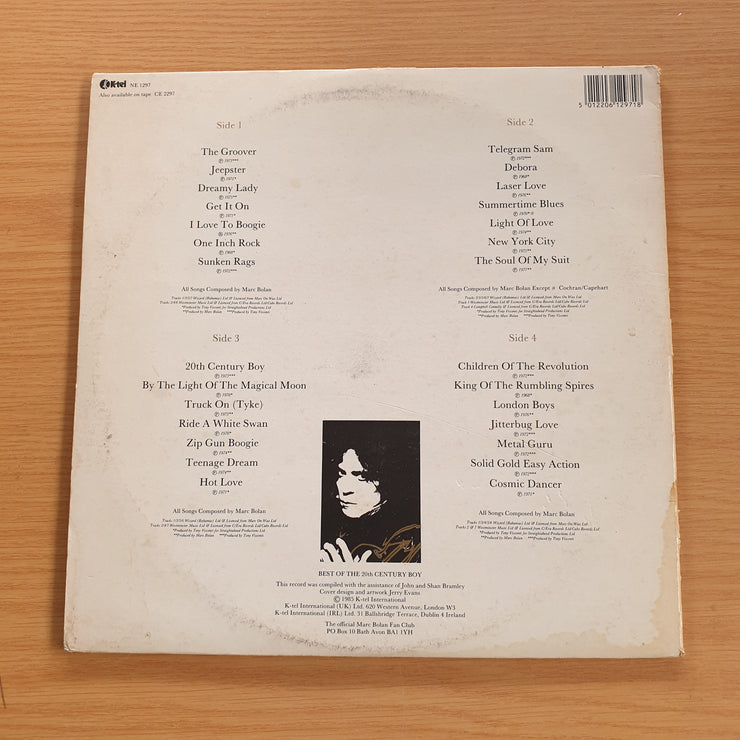 Marc Bolan And T. Rex – Best Of The 20th Century Boy - Vinyl LP Record  (VG-)
