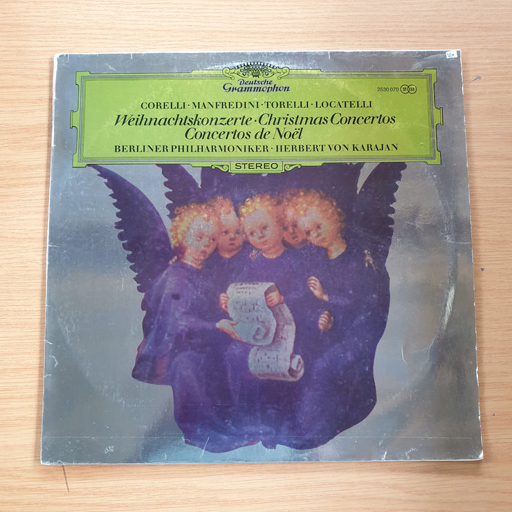 Berliner Philharmoniker, Herbert Von Karajan – Weihnachtskonzerte = Christmas Concertos = Concertos De Noël - Vinyl LP Record  (VG+)