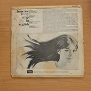 Francoise Hardy Sings In English - Vinyl LP Record  (G+)