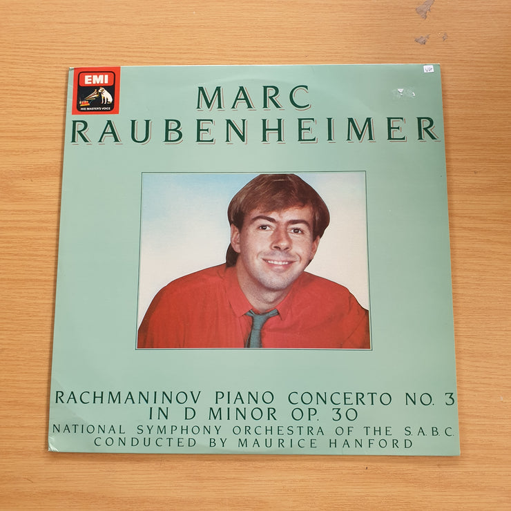 Marc Raubenheimer  – Rachmaninov Piano Concerto - SABC National Symphony Orchestra - Vinyl LP Record  (VG+)