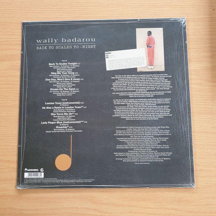 Wally Badarou – Back To Scales To-Night -  Vinyl LP Record - Sealed