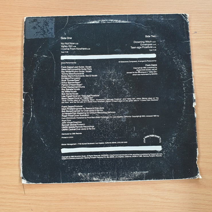 Frank Zappa ‎– Ship Arriving Too Late To Save A Drowning Witch  - Vinyl LP Record (VG+)