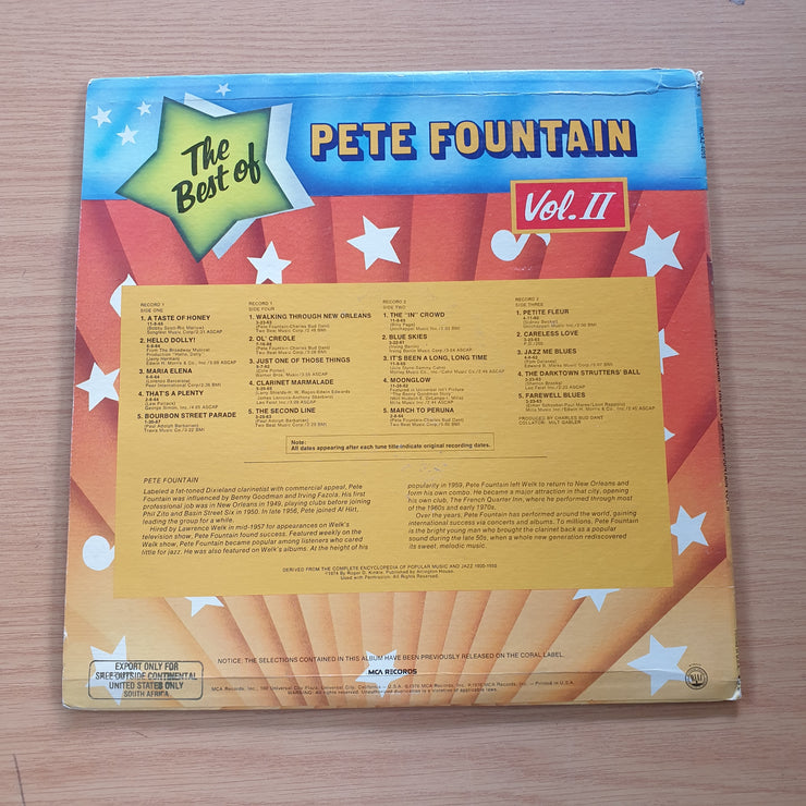 Pete Fountain – The Best Of Pete Fountain Vol. II -  Vinyl LP Record (VG+)