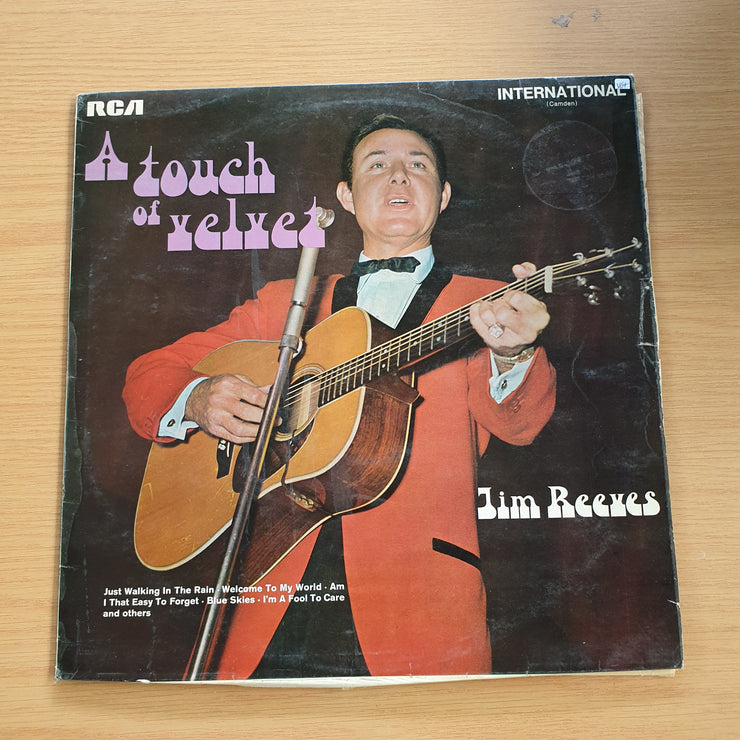 Jim Reeves - A Touch Of Velvet  - Vinyl LP Record (VG+)