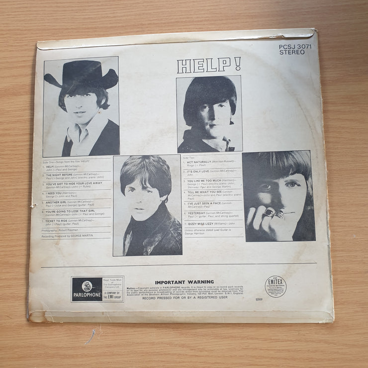 The Beatles – Help! - Vinyl LP Record - Very-Good Quality (VG)  (verry)