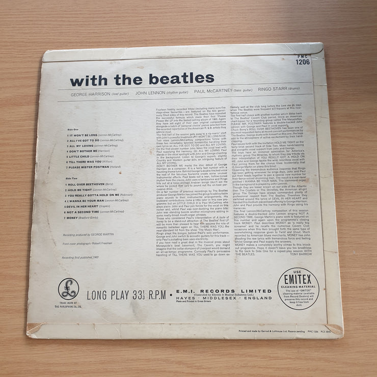 The Beatles – With The Beatles (UK) (Mono) - Vinyl LP Record  (VG)