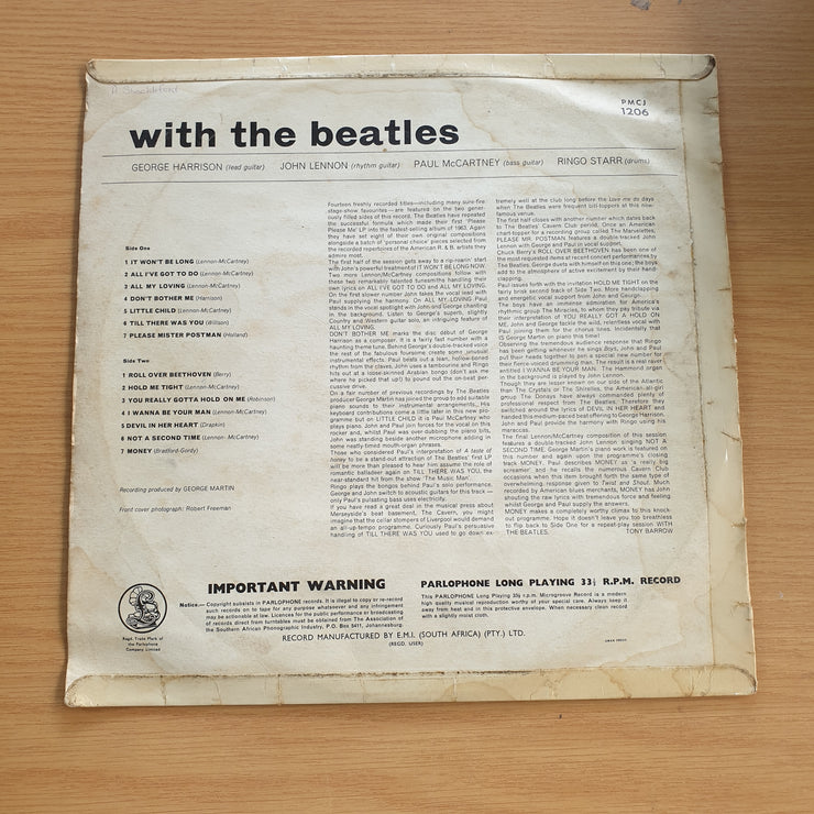 The Beatles – With The Beatles (SA) (Mono) - Vinyl LP Record  (VG)