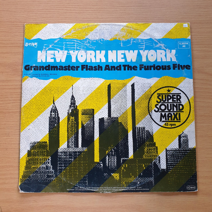 Grandmaster Flash & The Furious Five – New York New York - Vinyl LP Record  (VG)