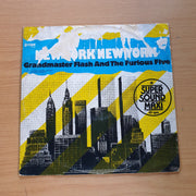 Grandmaster Flash & The Furious Five – New York New York - Vinyl LP Record  (VG)