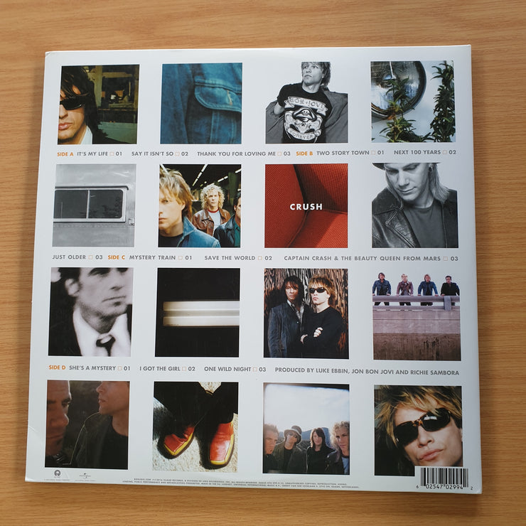 Bon Jovi – Crush –  Double Vinyl LP Record (VG+) Reissue, 180 Gram