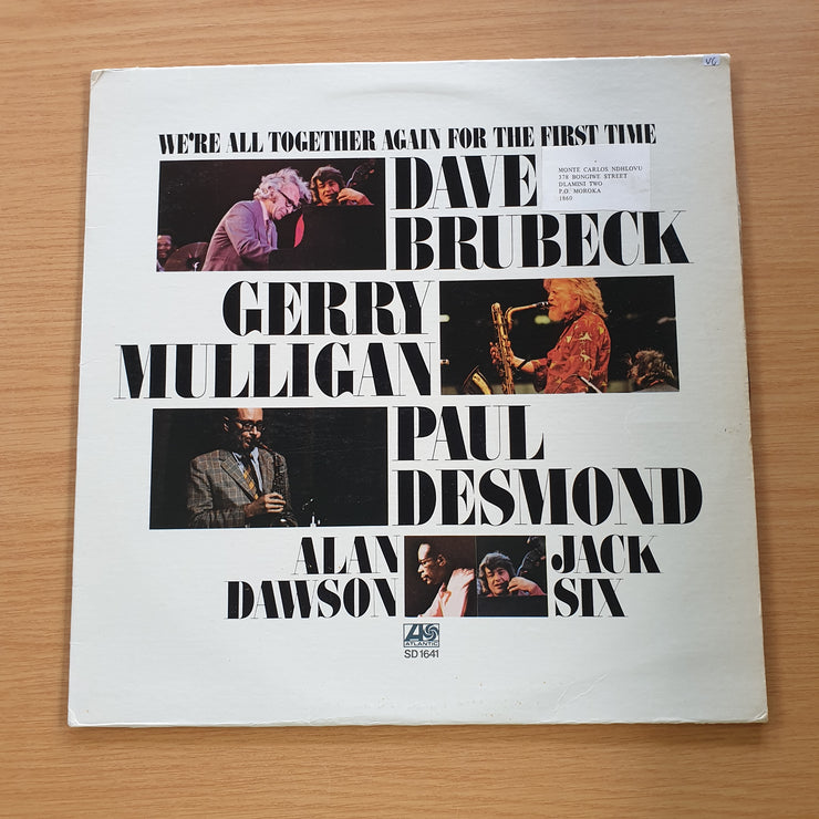We're All Together Again For The First Time - Dave Brubeck, Gerry Mulligan, Paul Desmond, Alan Dawson, Jack Six - Vinyl LP Record  (VG)