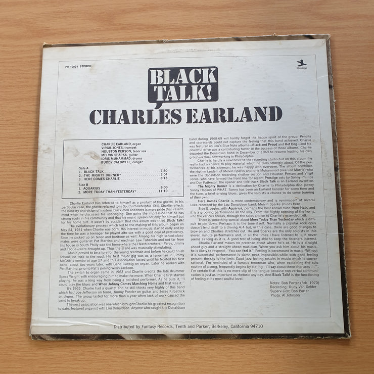 Charles Earland – Black Talk! - Vinyl LP Record  (VG)