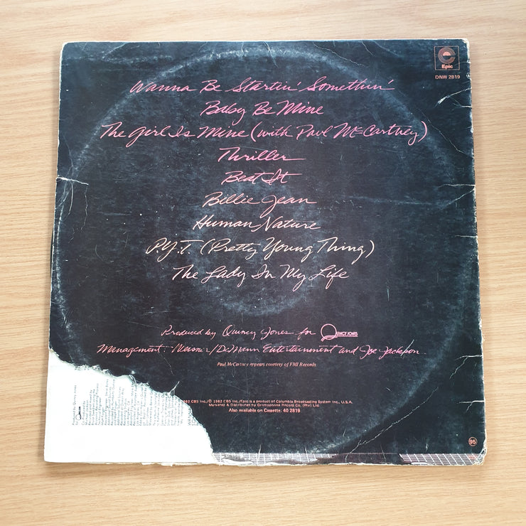Michael Jackson – Thriller -  Vinyl LP Record (VG)