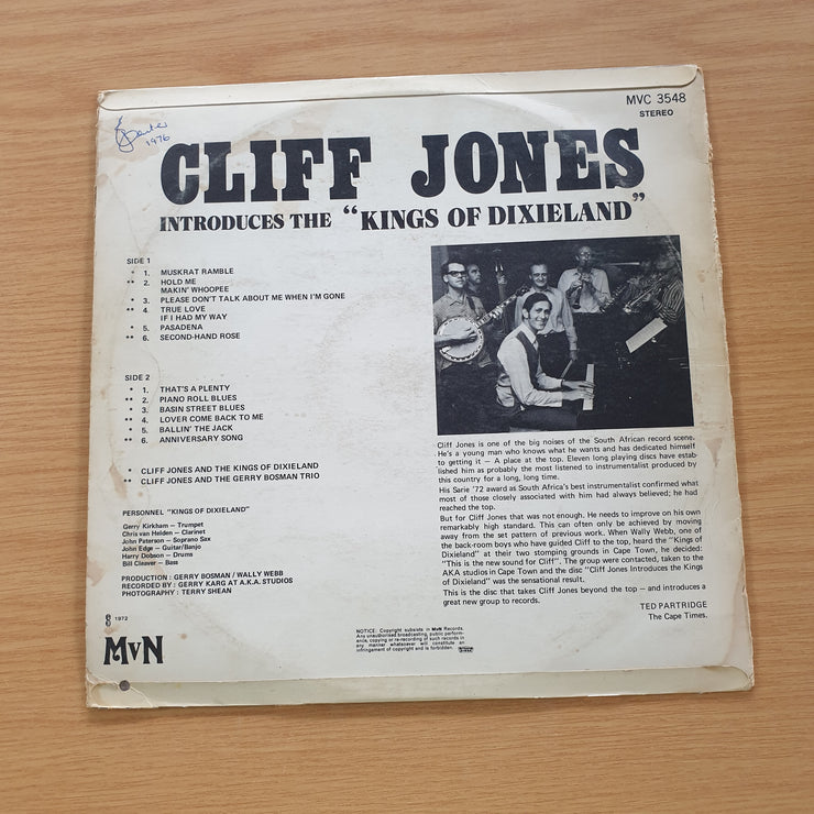 Cliff Jones -  Kings of Dixieland - Vinyl LP Record  (VG)