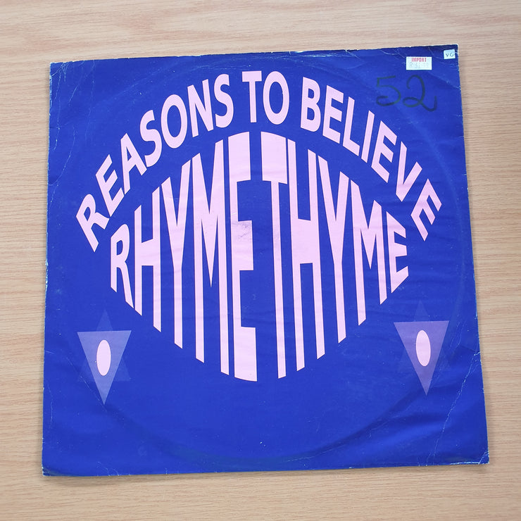 Rhyme Thyme – Reasons To Believe – Vinyl LP Record  (VG)