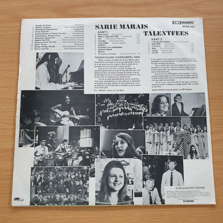 Sarie Marais - Talentfees - Vinyl LP Record  (VG)