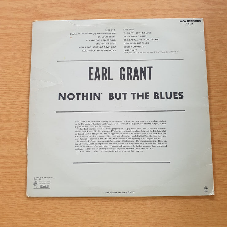 Earl Grant – Nothin' But The Blues - Vinyl LP Record  (VG)