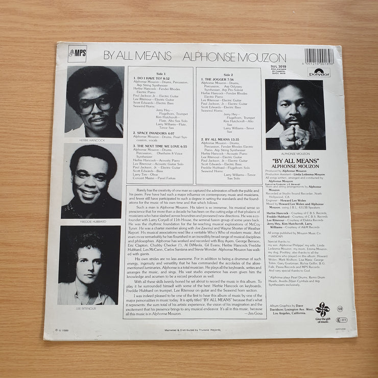 Alphonse Mouzon – By All Means - Vinyl LP Record (VG+)