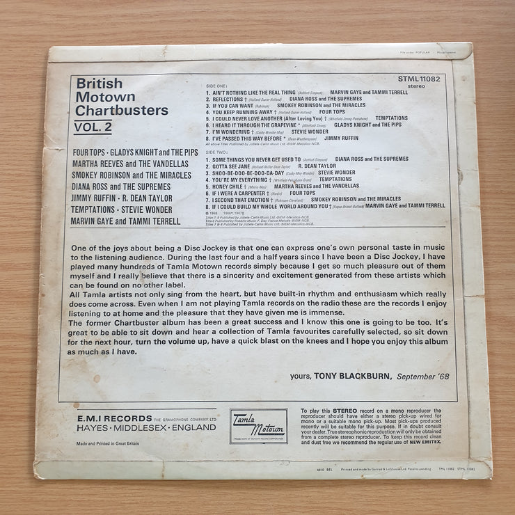 British Motown Chartbusters Vol.2 - Vinyl LP Record  (VG-) (minus)