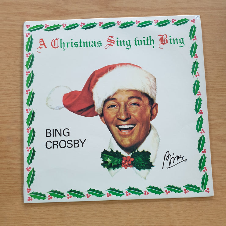 Bing Crosby - A Christmas Sing With Bing - Vinyl LP Record  (VG-) (minus)
