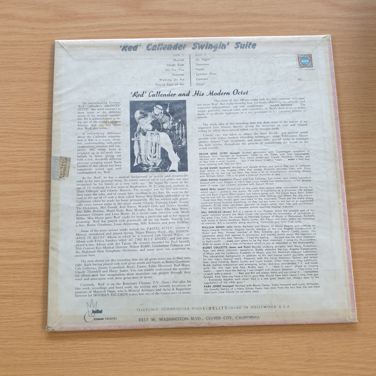 Red Callender With Buddy Collette – Swingin' Suite - Vinyl LP Record  (VG-) (minus)