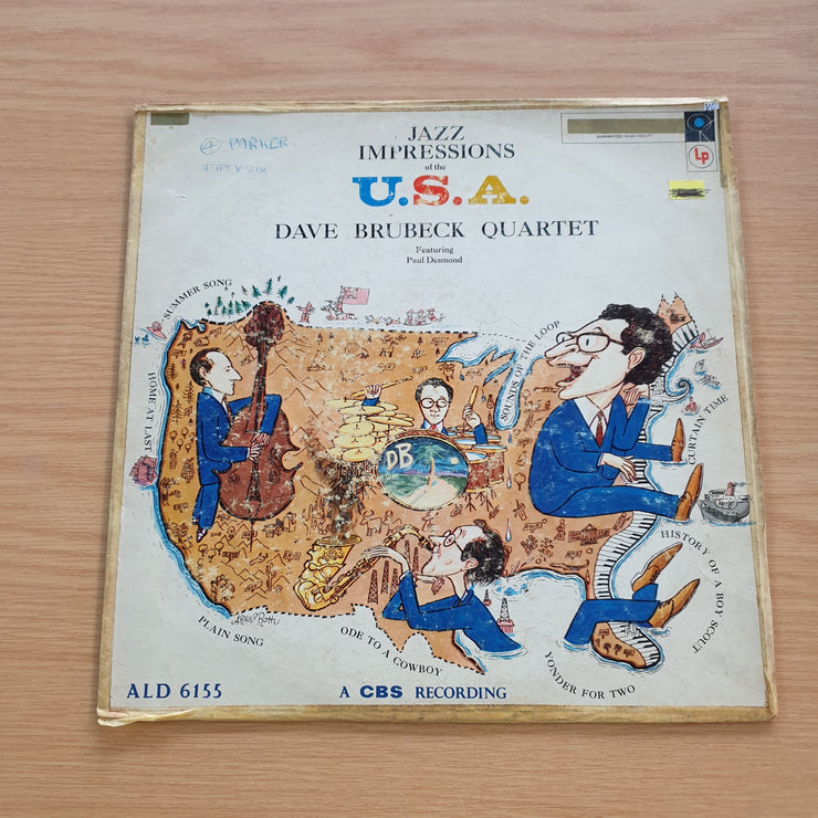 The Dave Brubeck Quartet – Jazz Impressions Of The U.S.A. - Vinyl LP Record (VG)  (verry)