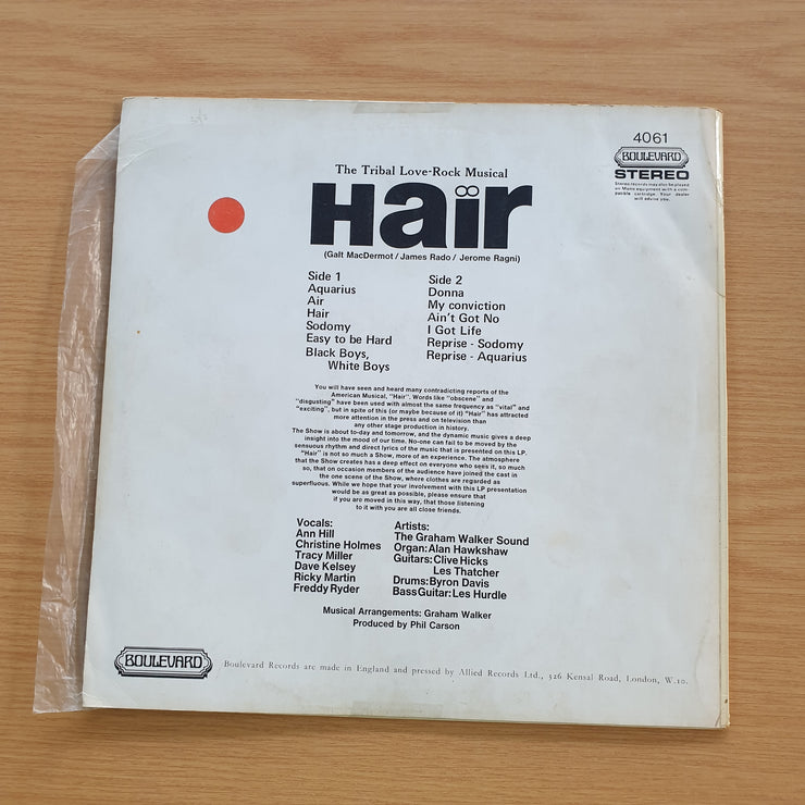 Hair (The American Tribal Love-Rock Musical)  - Vinyl LP Record  (VG+)