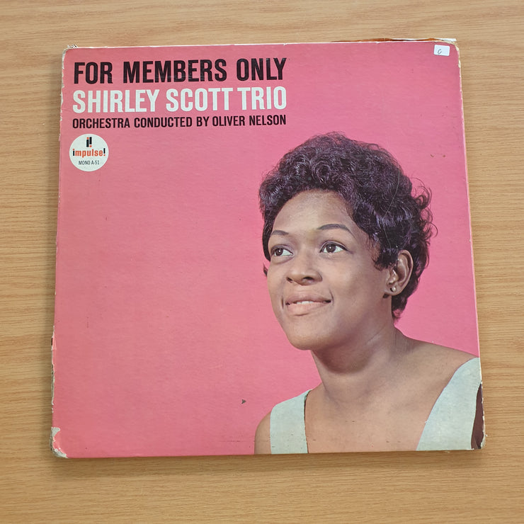 Shirley Scott Trio – For Members Only - Vinyl LP Record  - (G) (goood)