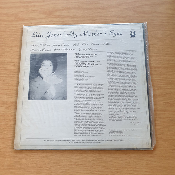 Etta Jones  – My Mother's Eyes – Vinyl LP Record (G+) (gplus)