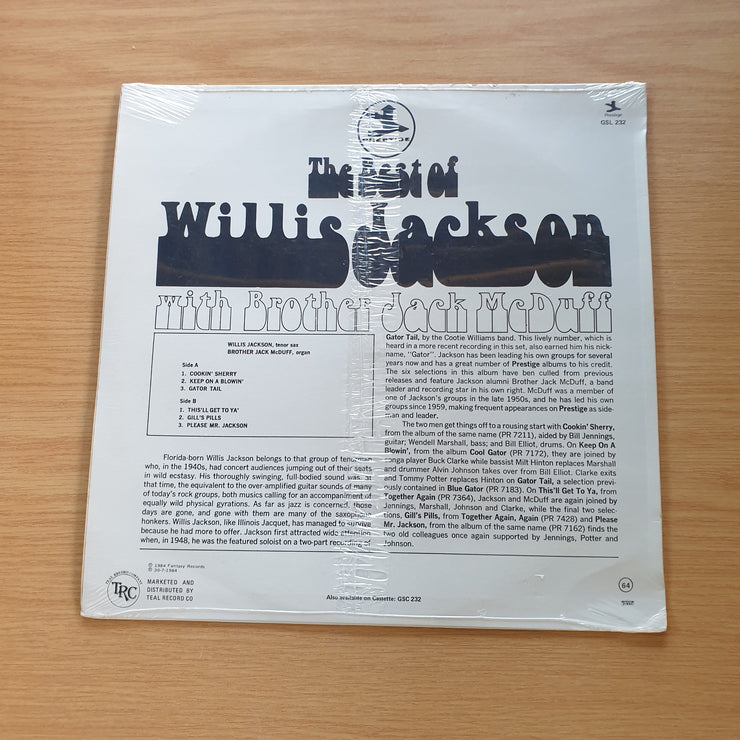 Willis Jackson With Brother Jack McDuff – The Best Of Willis Jackson -  Vinyl LP Record - Sealed