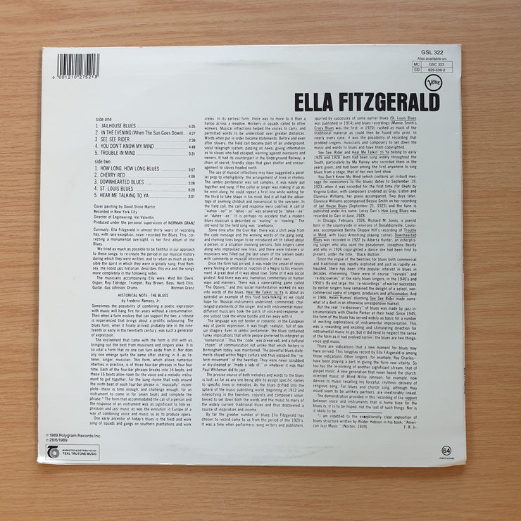 Ella Fitzgerald – These Are The Blues  - Vinyl LP Record  (NM)