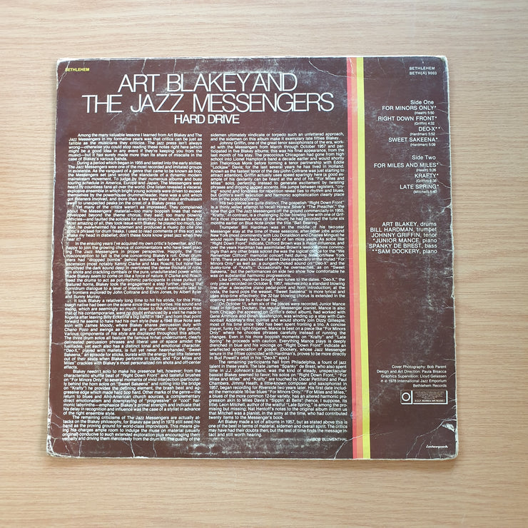 Art Blakey & The Jazz Messengers – Hard Drive - Vinyl LP Record (VG)  (verry)
