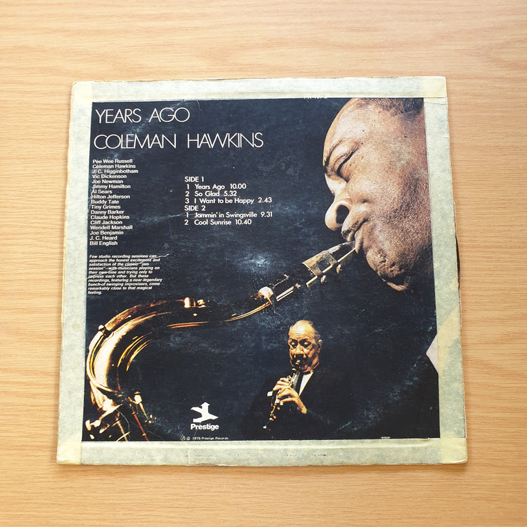 Coleman Hawkins – Years Ago - Vinyl LP Record (VG)  (verry)